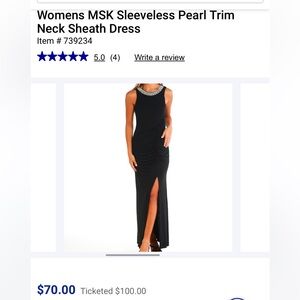 MSK size 12 navy dress